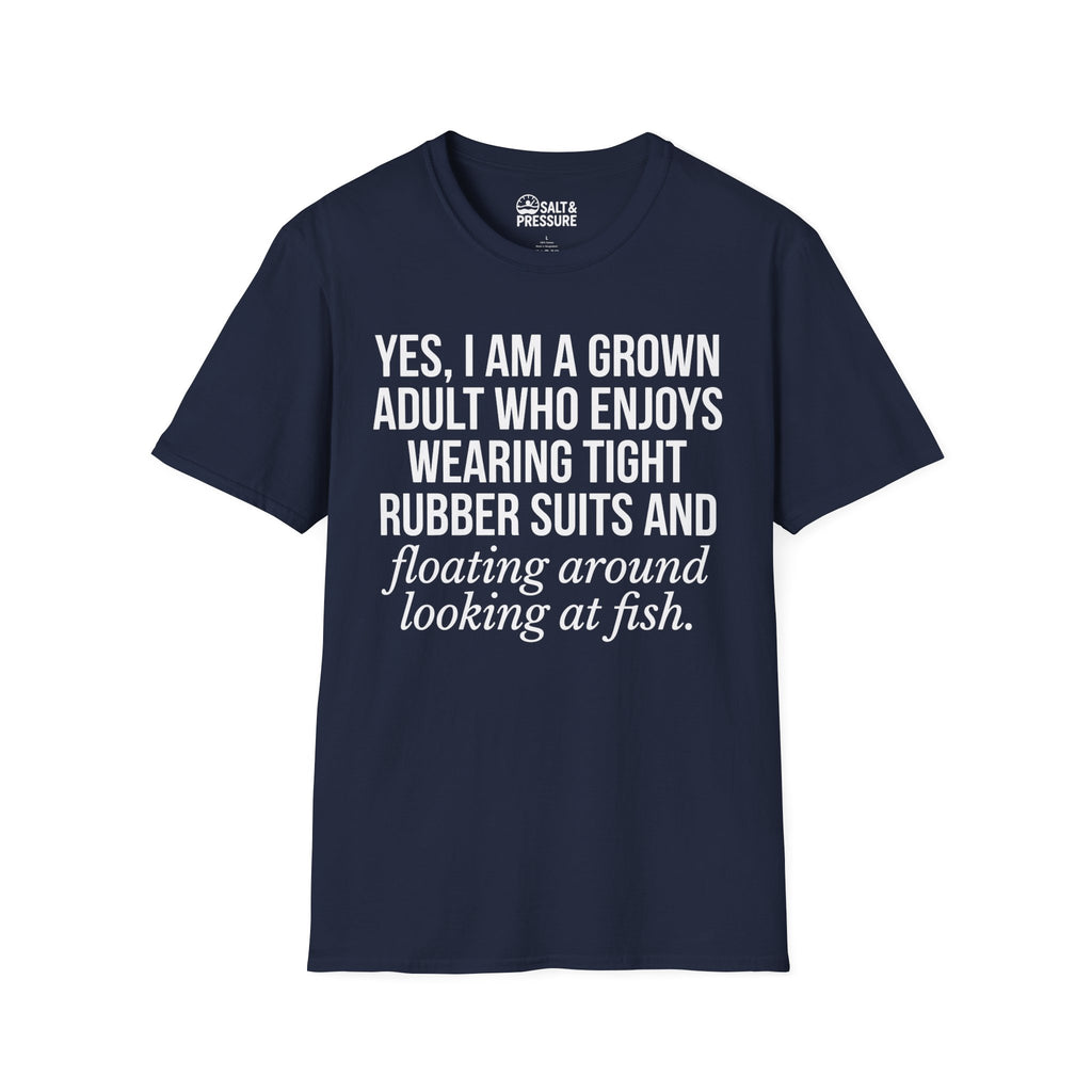 Grown Adult Who Enjoys Wearing Tight Rubber T-Shirt