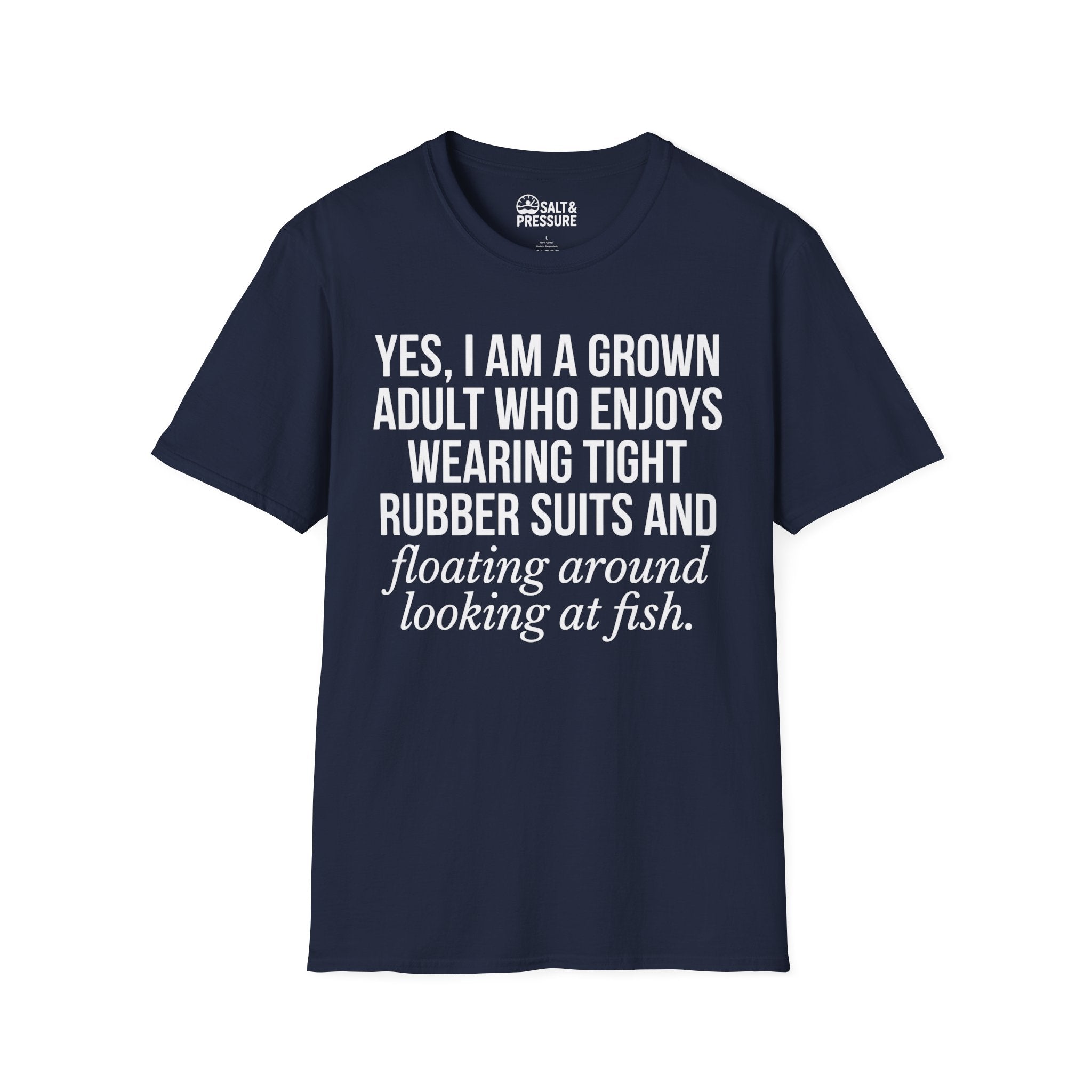 Grown Adult Who Enjoys Wearing Tight Rubber T-Shirt