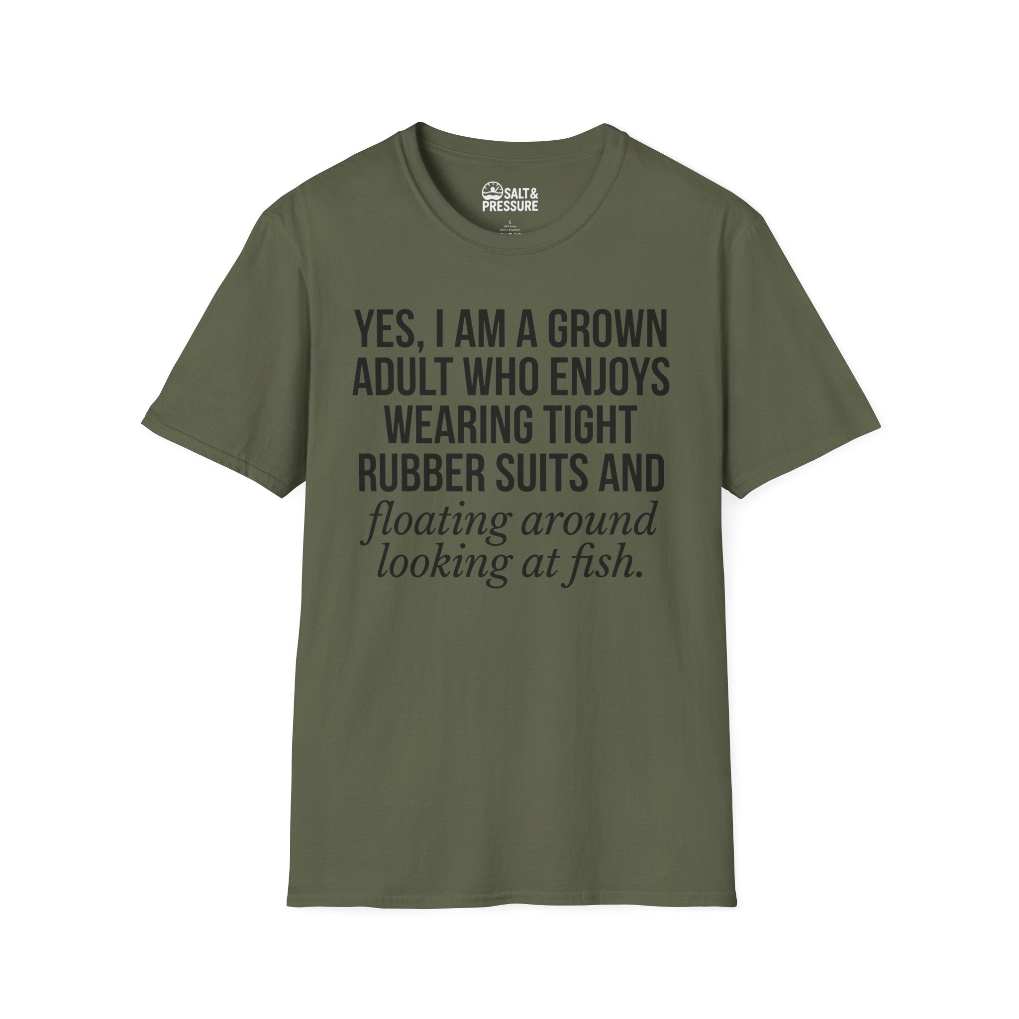 Grown Adult Who Enjoys Wearing Tight Rubber T-Shirt