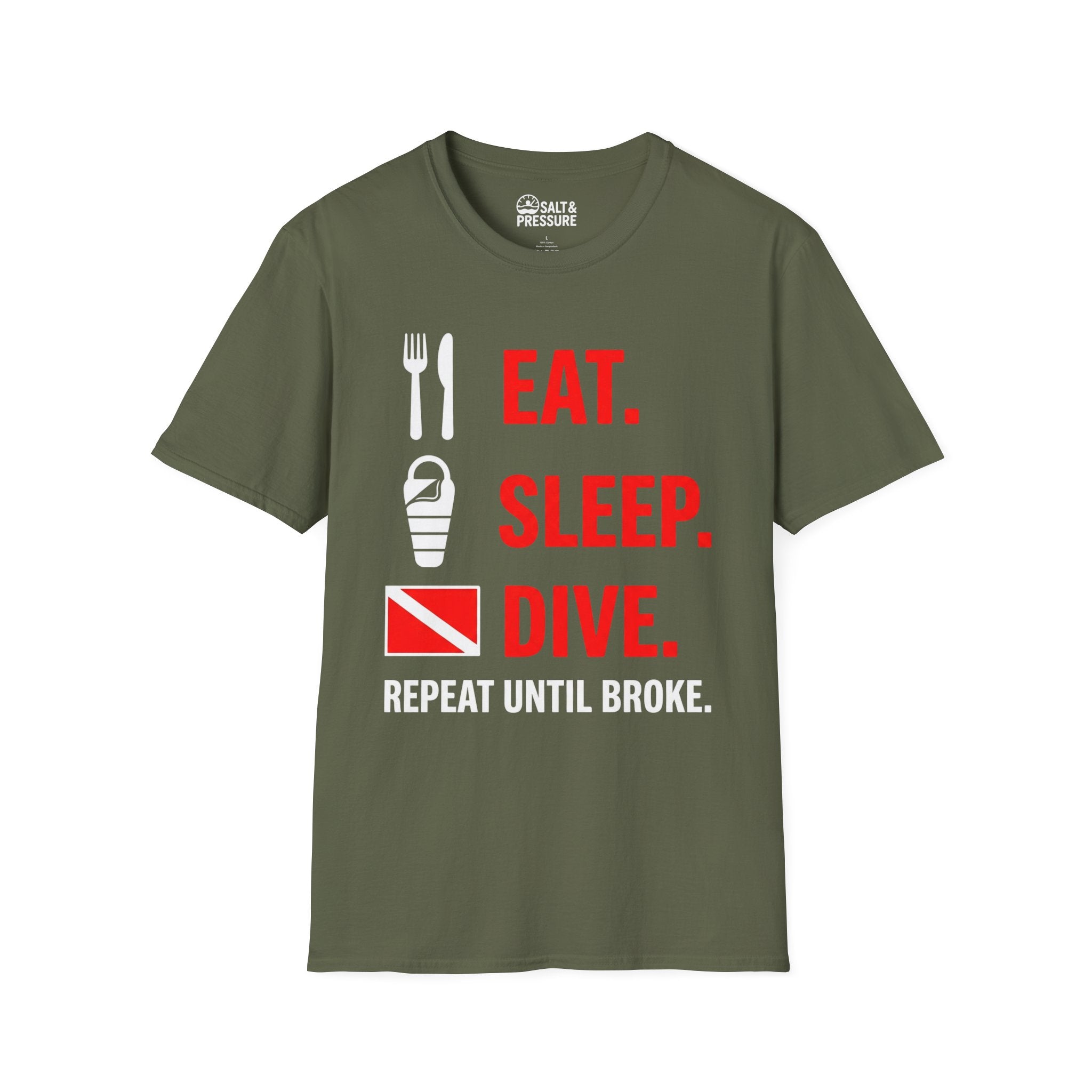 Eat. Sleep. Dive. Repeat T-Shirt