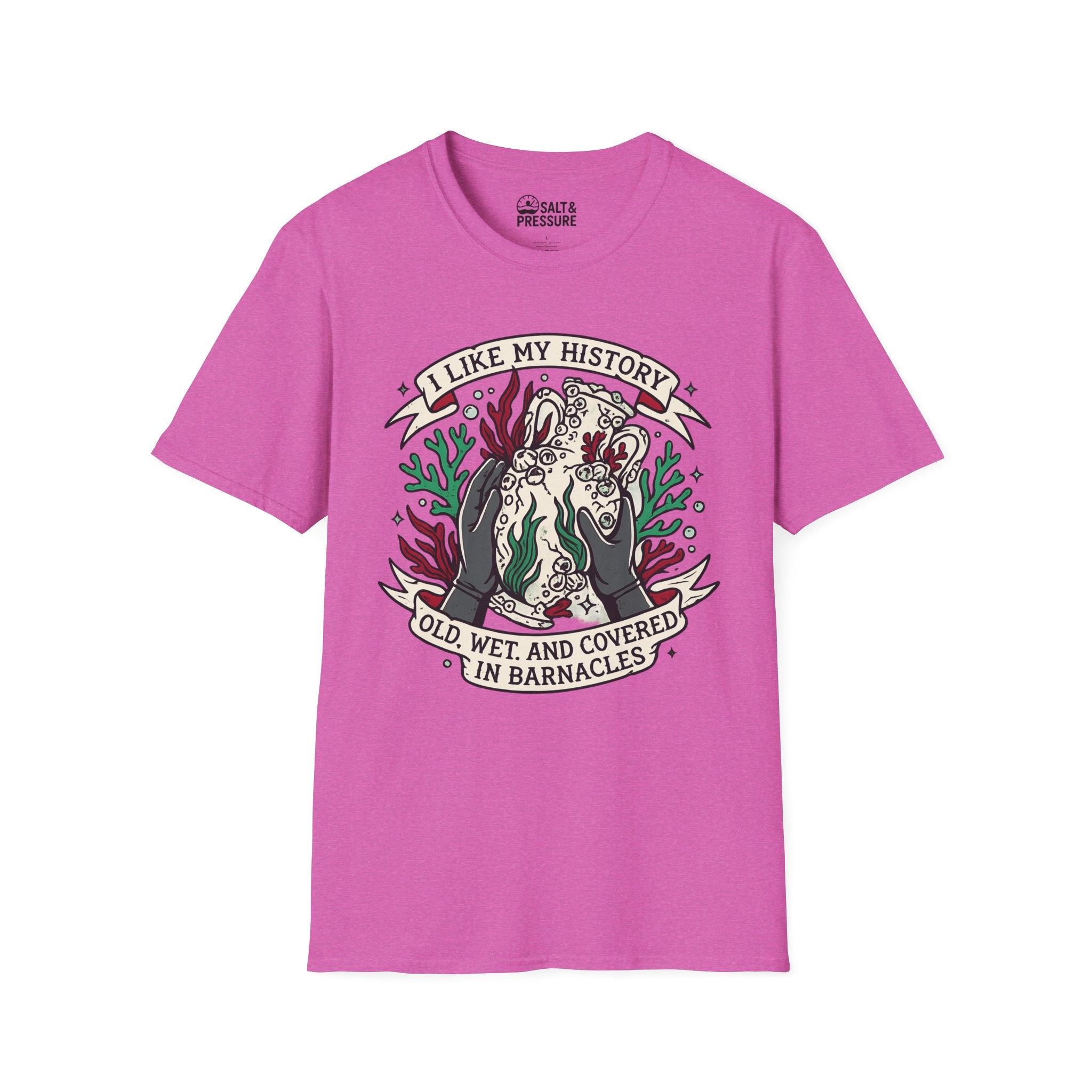 I Like My History, Old, Wet and Covered In Barnacles T-Shirt