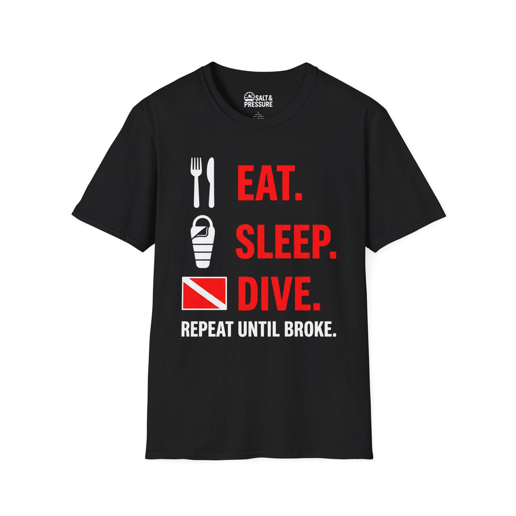 Eat. Sleep. Dive. Repeat T-Shirt