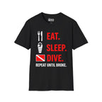 Eat. Sleep. Dive. Repeat T-Shirt