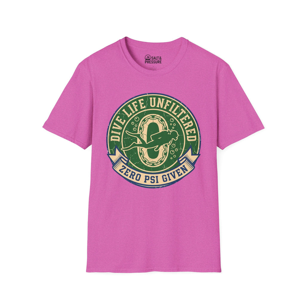 Dive Life Unfiltered Zero PSI Given T-Shirt