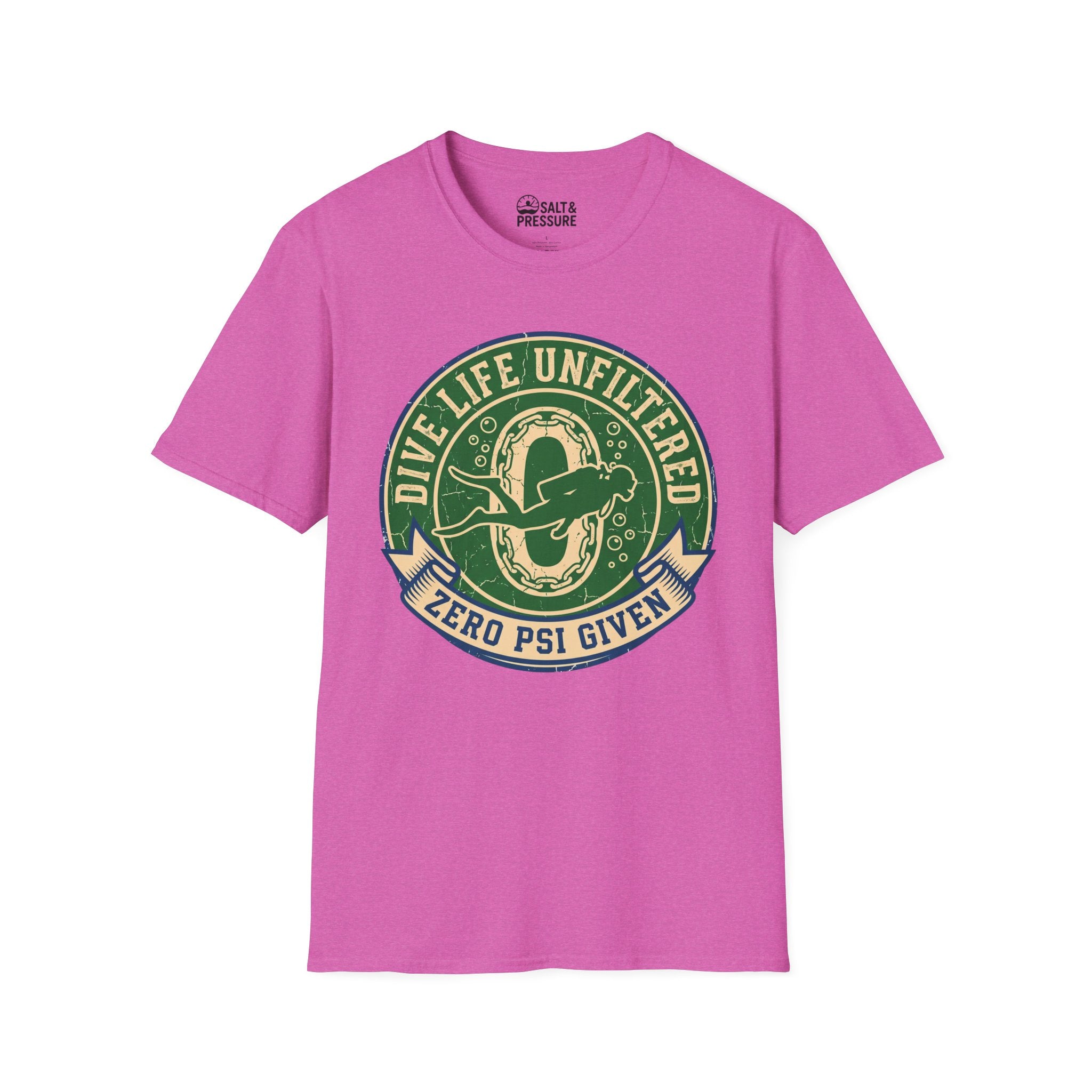 Dive Life Unfiltered Zero PSI Given T-Shirt