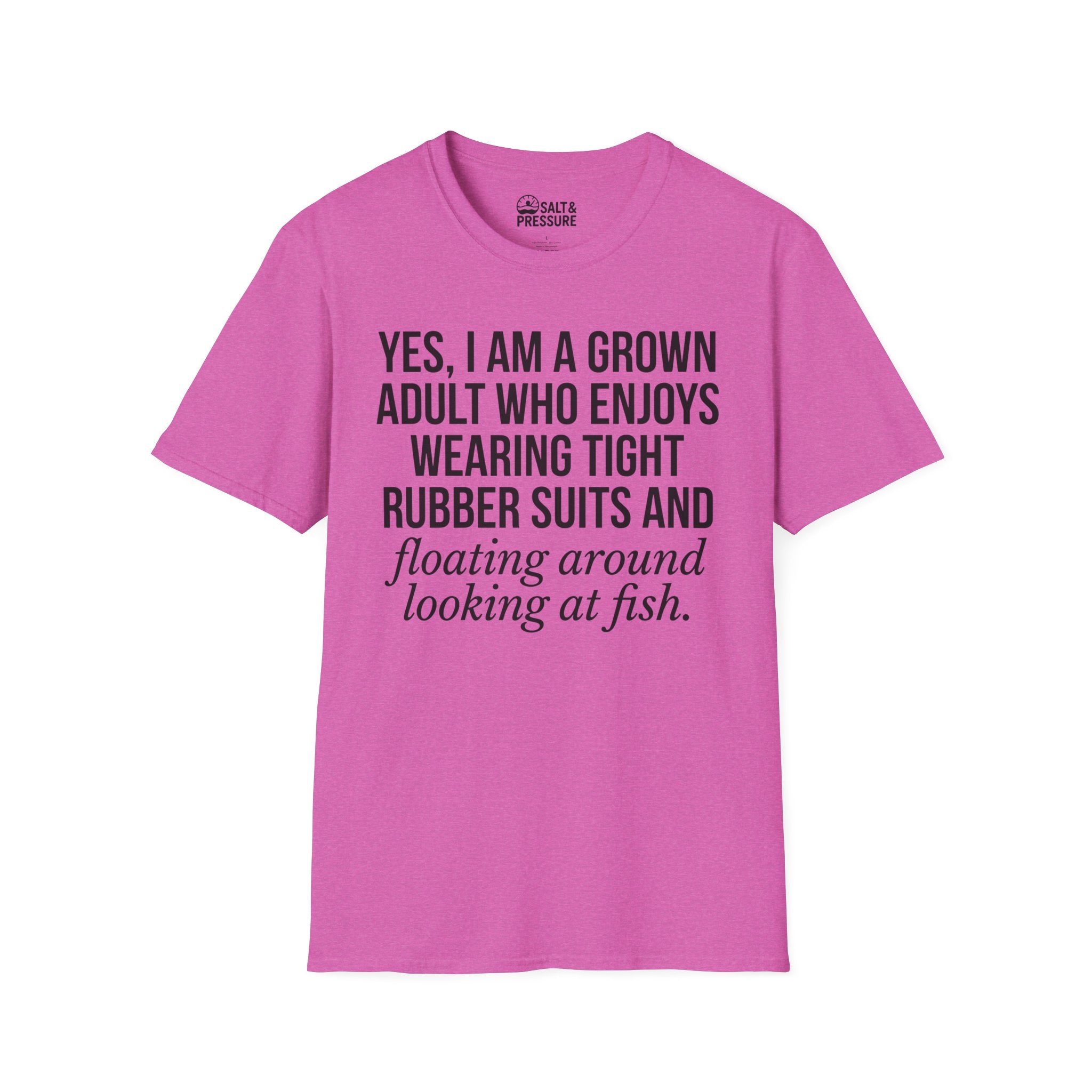 Grown Adult Who Enjoys Wearing Tight Rubber T-Shirt