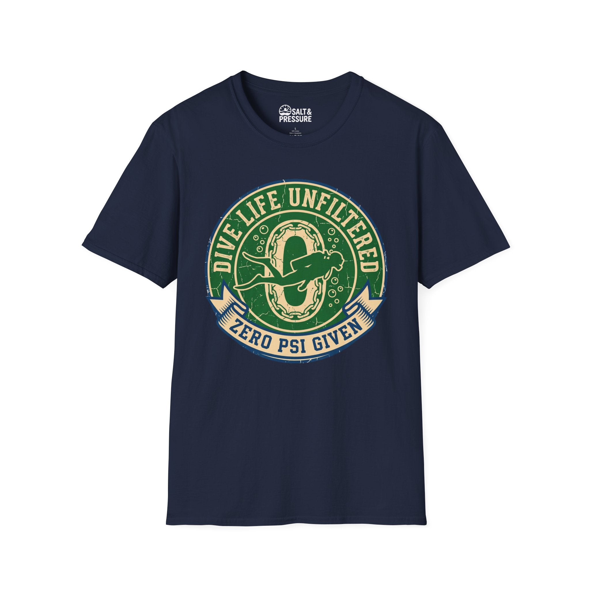Dive Life Unfiltered Zero PSI Given T-Shirt