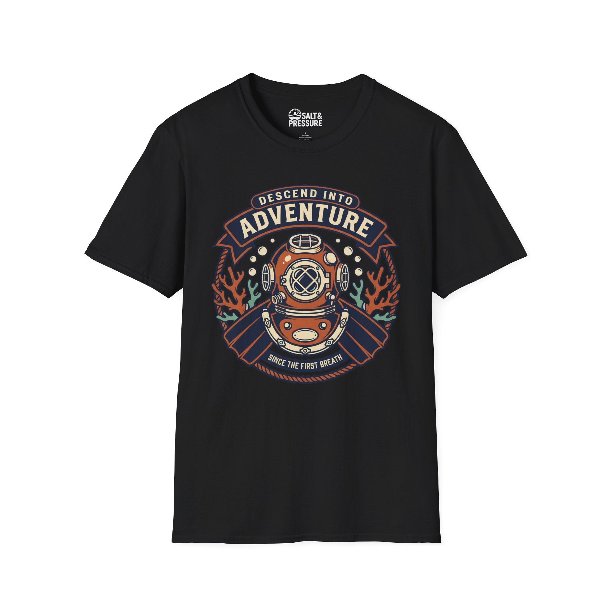 Descend Into Adventure Unisex Softstyle T-Shirt