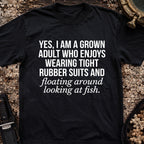 Grown Adult Who Enjoys Wearing Tight Rubber T-Shirt