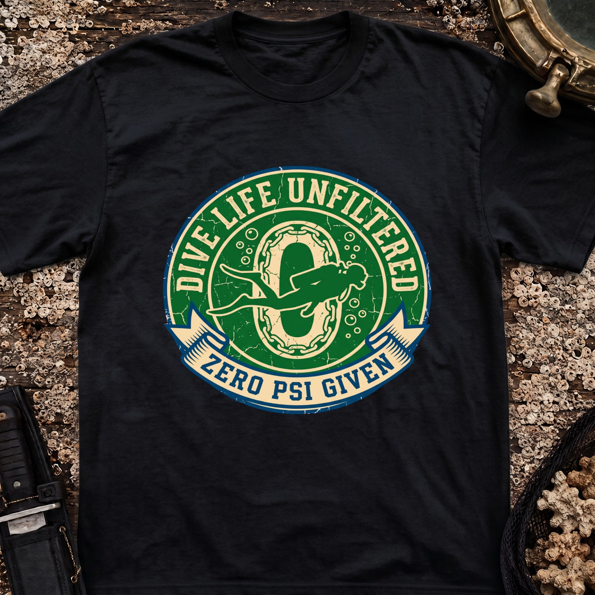 Dive Life Unfiltered Zero PSI Given T-Shirt