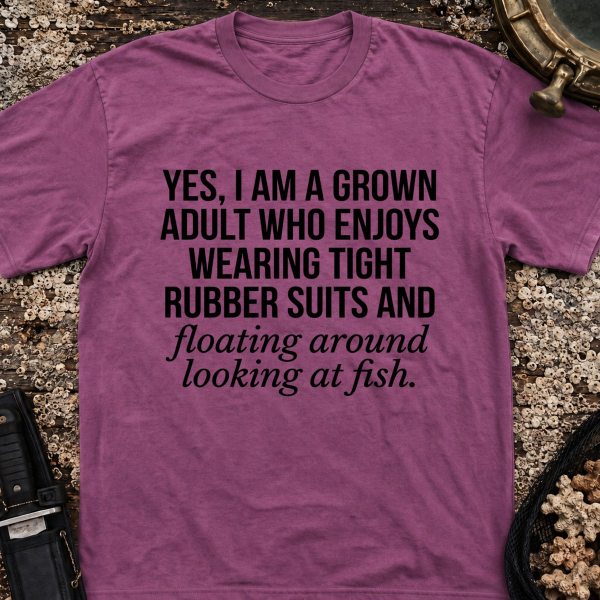 Grown Adult Who Enjoys Wearing Tight Rubber T-Shirt