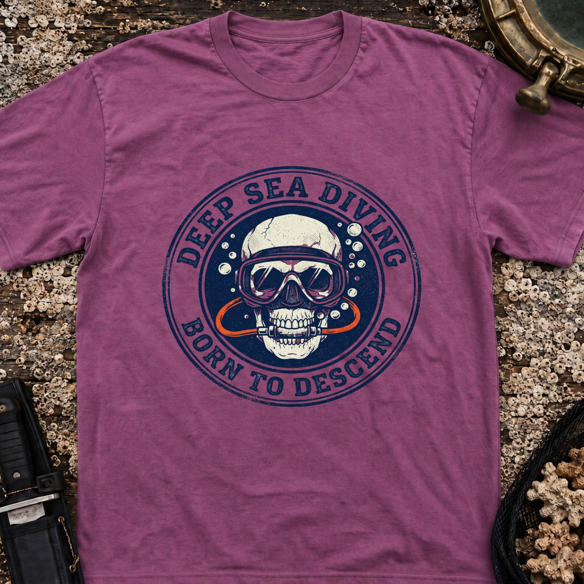 Deep Sea Diving, Born to Descend T-Shirt