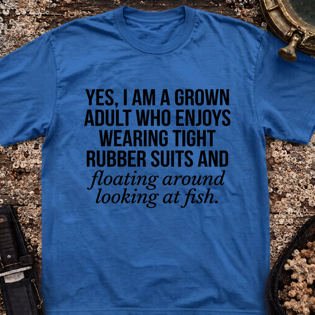 Grown Adult Who Enjoys Wearing Tight Rubber T-Shirt