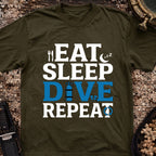 Eat Sleep Dive Repeat T-Shirt