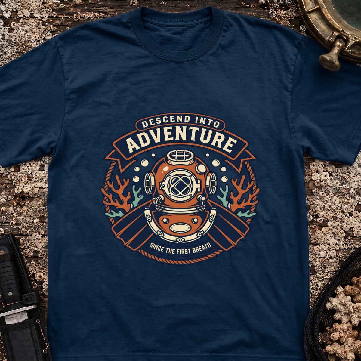 Descend Into Adventure Unisex Softstyle T-Shirt