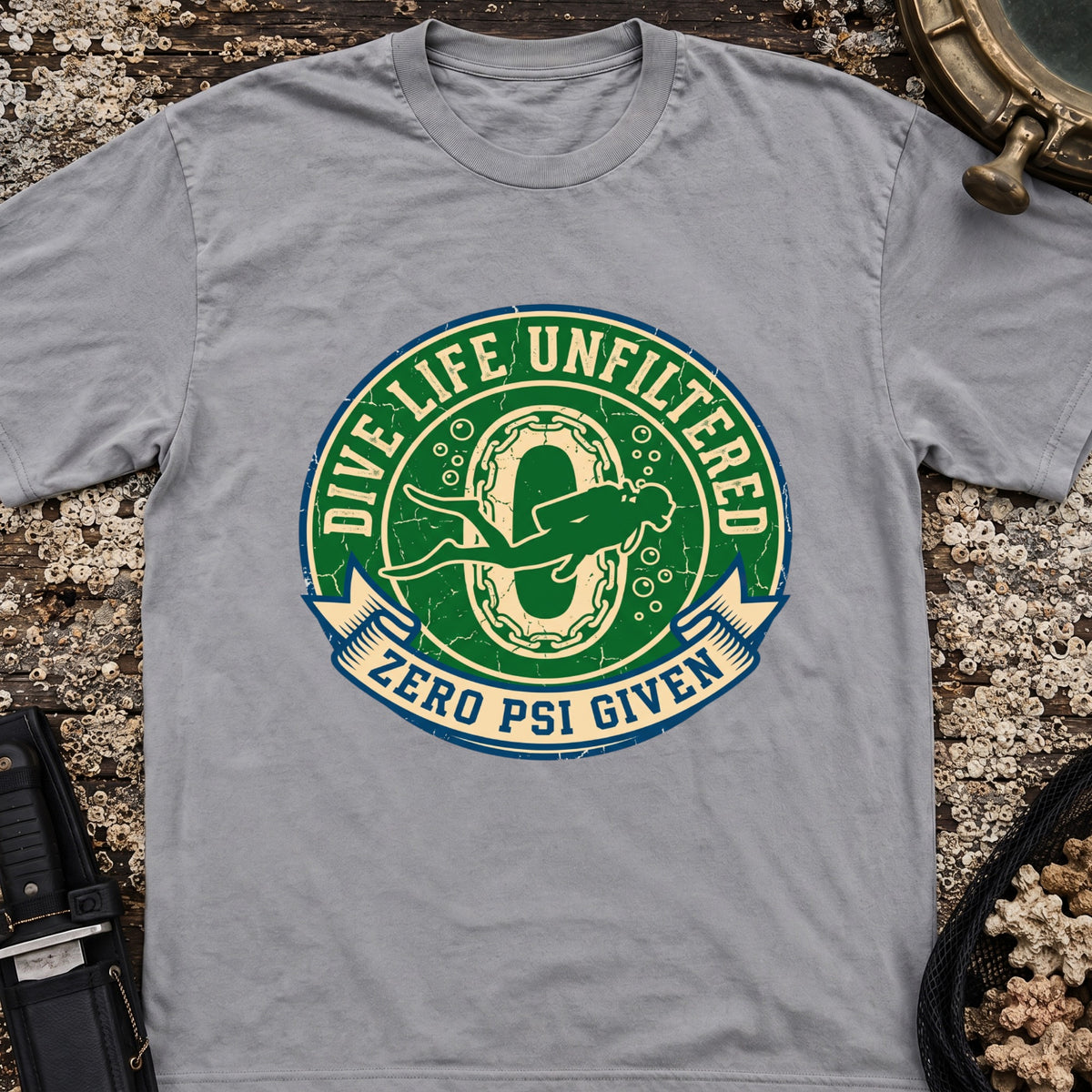 Dive Life Unfiltered Zero PSI Given T-Shirt
