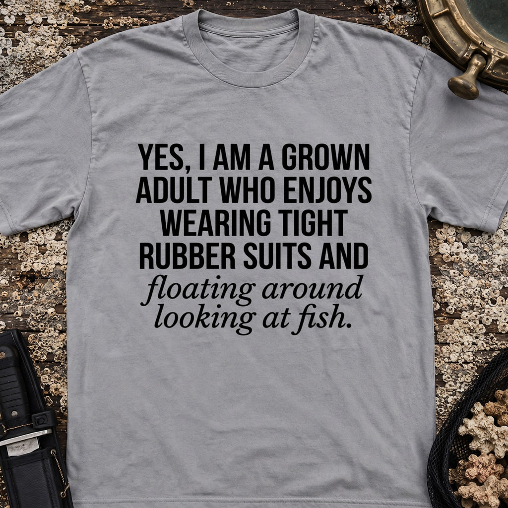 Grown Adult Who Enjoys Wearing Tight Rubber T-Shirt