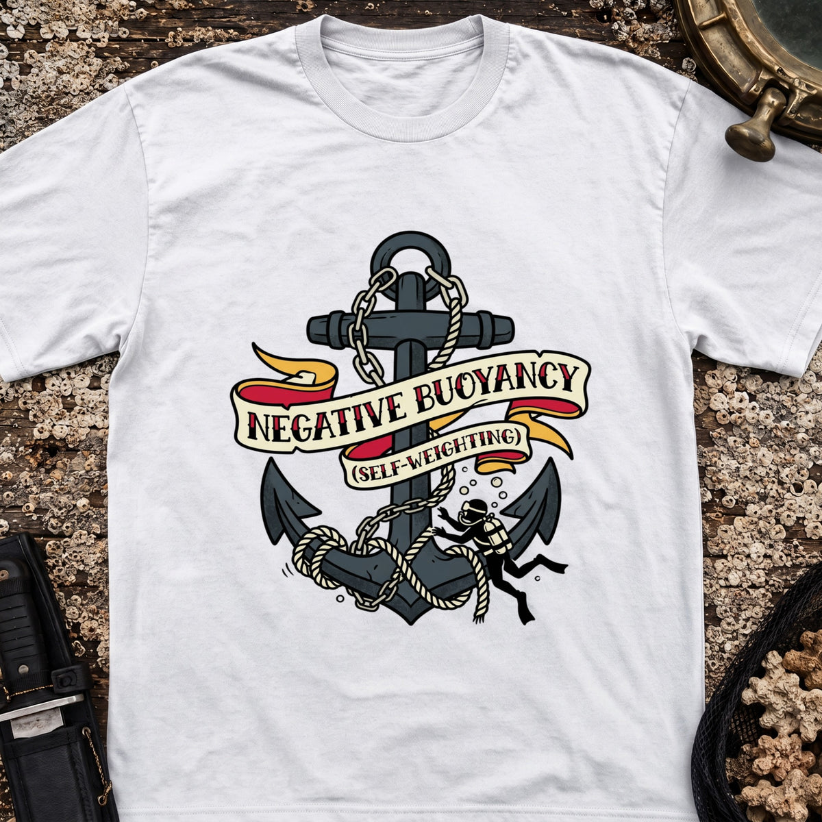 Negative Buoyancy (Self Weighting) T-Shirt