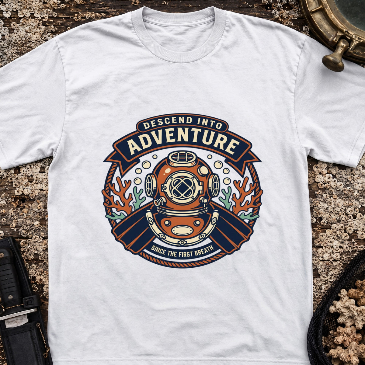 Descend Into Adventure Unisex Softstyle T-Shirt