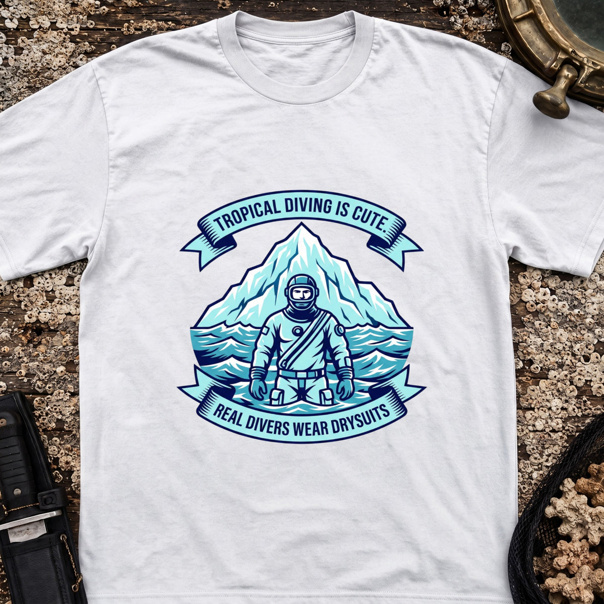 Real Divers Wear Drysuits T-Shirt