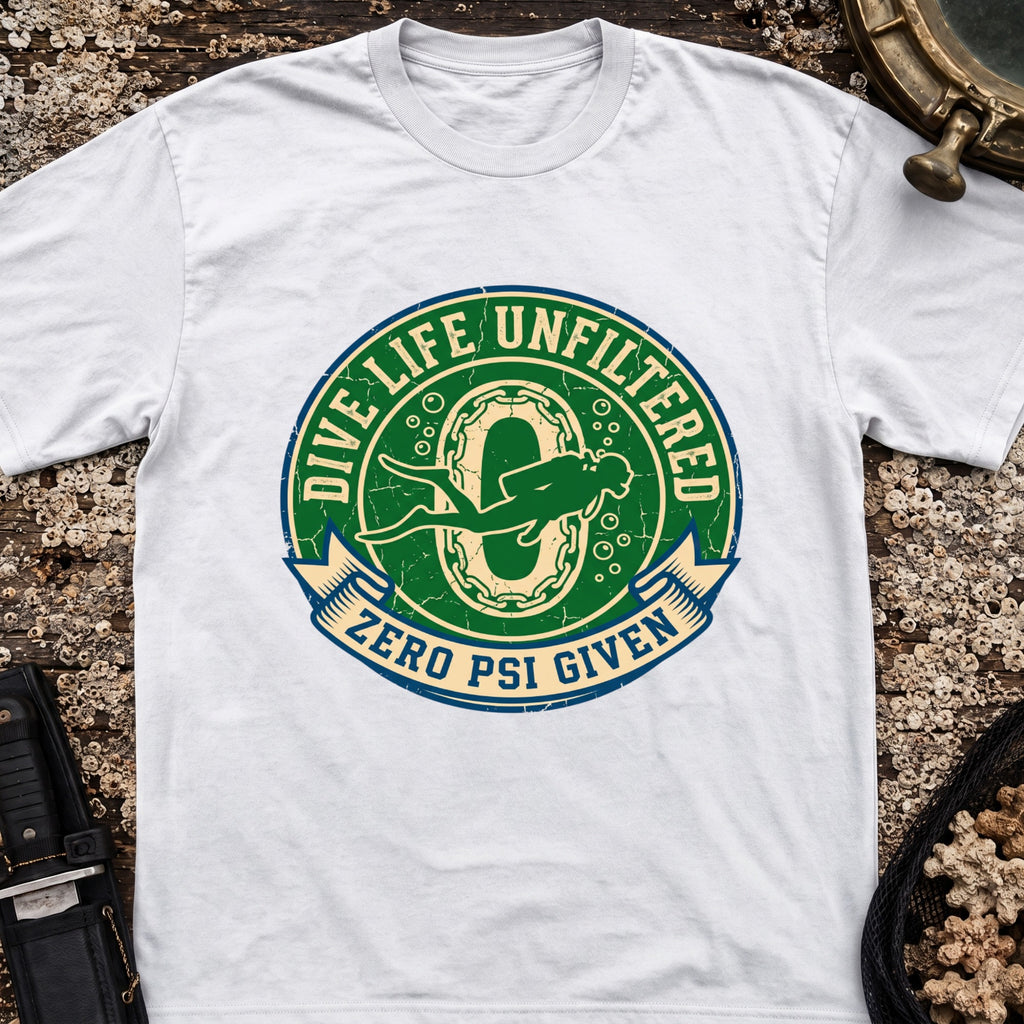 Dive Life Unfiltered Zero PSI Given T-Shirt